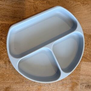 Bumkins Silicone Grip Dish, Suction Plate, Divided Plate, Baby Toddler Plate